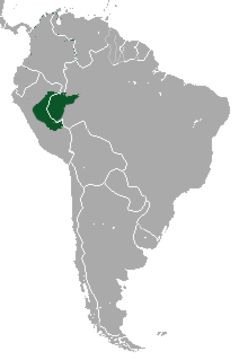 Map of Colombian Red Howler Monkey