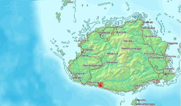 Map of yellow necklacepod
