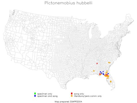 <span class="translation_missing" title="translation missing: pms.medium.untitled.map_image_of, page_name: Pictonemobius hubbelli Walker, T. J. &amp; Mays 1990">Map Image Of</span>