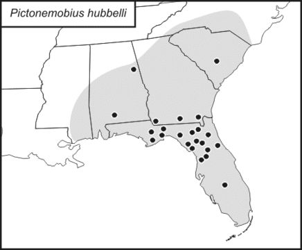 <span class="translation_missing" title="translation missing: pms.medium.untitled.map_image_of, page_name: Pictonemobius hubbelli Walker, T. J. &amp; Mays 1990">Map Image Of</span>